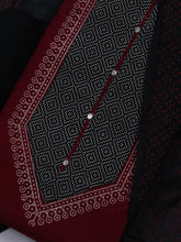 Patch Neck Cotton Blend Unstitched Suit With Dupatta